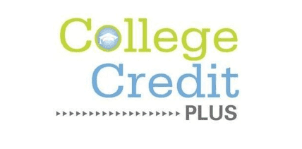 College Credit Plus logo with graduation cap.